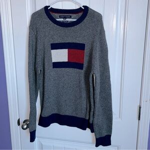 Tommy Hilfiger Mens flag luxury brand sweater Size XL/XG/TG cotton/wool blend